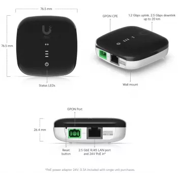 UBIQUITI WAVE-FIBER-ONU-20 GPON ONT 2,5 Gbps Up to 20 km, 20-Pack