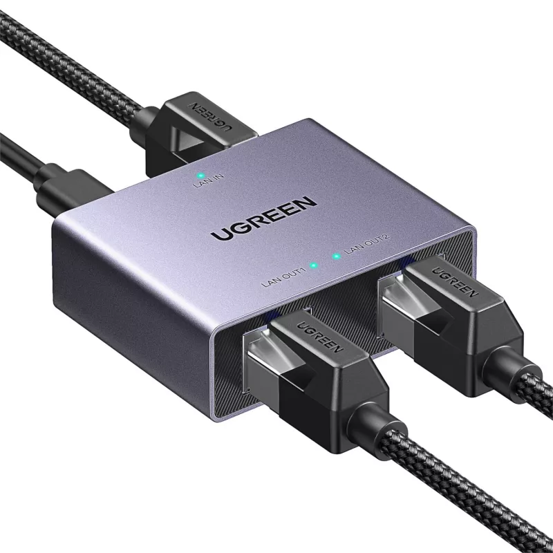 UGREEN NW301 1-to-2 gigabitinis eterneto skirstytuvas, 1000 Mbps, RJ45