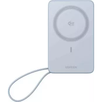 UGREEN 10000 mAh magnetinis power bank 25W Qi2 pilkas, universalus (65958)