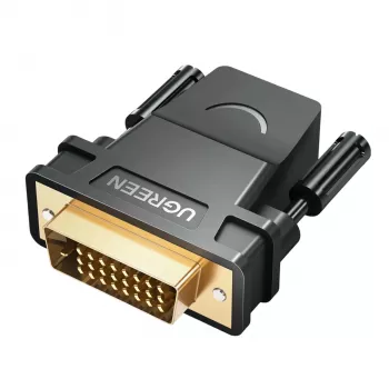 UGREEN 20124-20124 DVI (24+1) vyriškas į HDMI moterišką adapterį - juodas