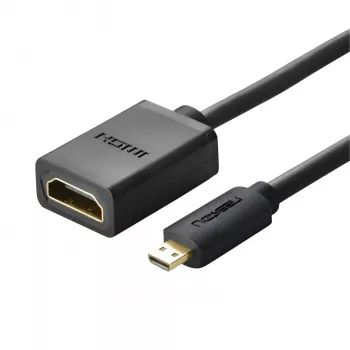 UGREEN 20134-20134 Micro HDMI vyriškas į HDMI moterišką adapterį - juodos spalvos