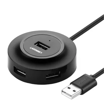 UGREEN 4-in-1 USB 2.0 Hub (20777) - juodos spalvos