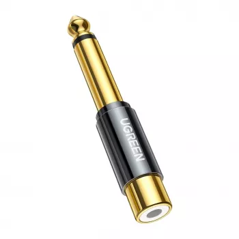 UGREEN 6.35mm Jack to RCA Female Gold Adapter AV169 80731
