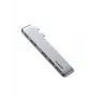 UGREEN 60559 USB-C Dockinė stotelė 9-in-1 šakotuvas su 4K HDMI, 3x USB 3.0, Gigabit Ethernet, SD/MicroSD, 100W PD, sidabrinis