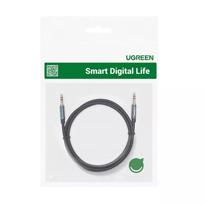 UGREEN AUX Audio Cable 3,5mm Angled Jack 2m Blue (AV112)