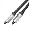 Ugreen AV108 10540 Digitalus optinis garso kabelis Toslink/SPDIF 2m pilkas