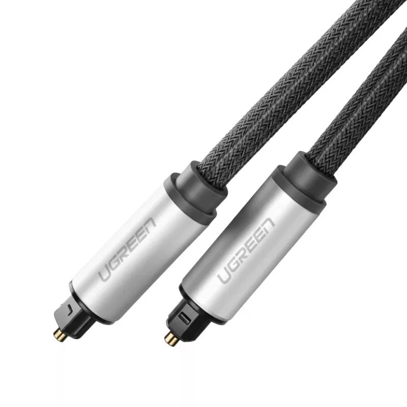 Ugreen AV108 10540 Digitalus optinis garso kabelis Toslink/SPDIF 2m pilkas