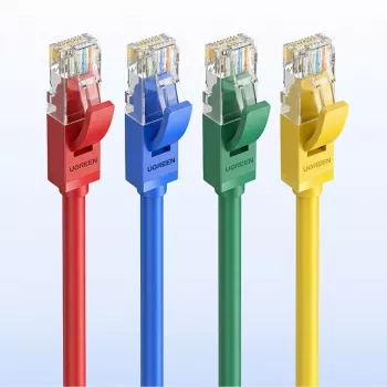 UGREEN Cat6 UTP plokščias Ethernet kabelis 1m mėlynas - 10Gbps 250MHz RJ45 tinklo laidas