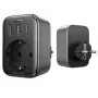 UGREEN CD314 30W GaN Įkroviklis su 2 USB-A, 1 USB-C ir 1 AC Kištukiniu Lizdu, EU Kištukas, Juodas
