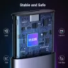 UGREEN CM400-90264 M.2 NVMe/SATA SSD dėklas, 10Gbps USB-C 3.2 Gen 2, be įrankių, aliumininis, sidabrinis