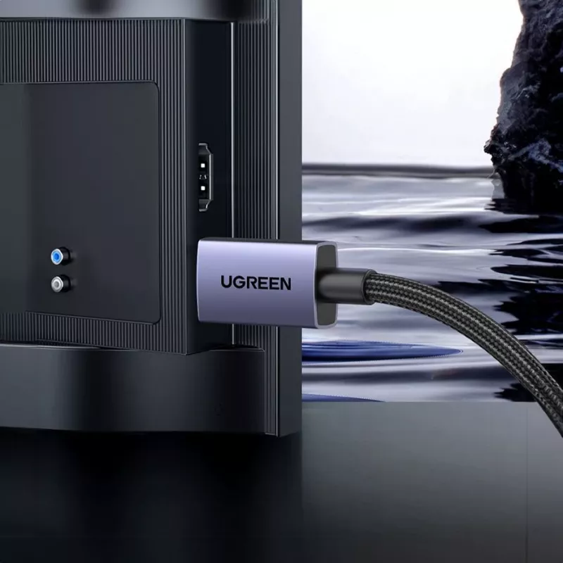 UGREEN DP118 DisplayPort 2.1 laidas 2 m - Pilka
