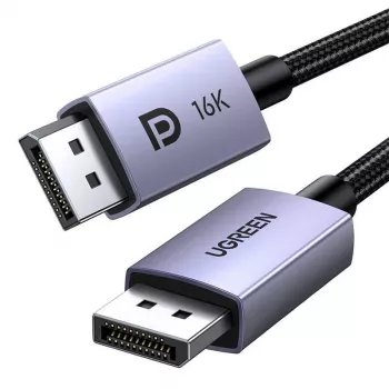 UGREEN DP118 DisplayPort 2.1 laidas 2 m - Pilka