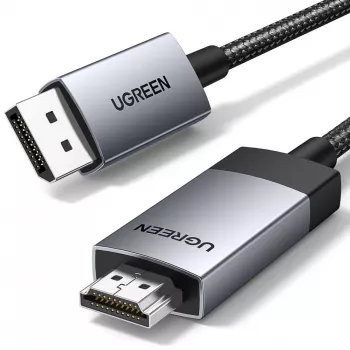 UGREEN DP119 DisplayPort į HDMI laidas 2m 4K 60Hz Pilka