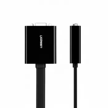 UGREEN DVI-D 24+1 į VGA aktyvus vaizdo adapteris (kištukas į lizdą) – juodas