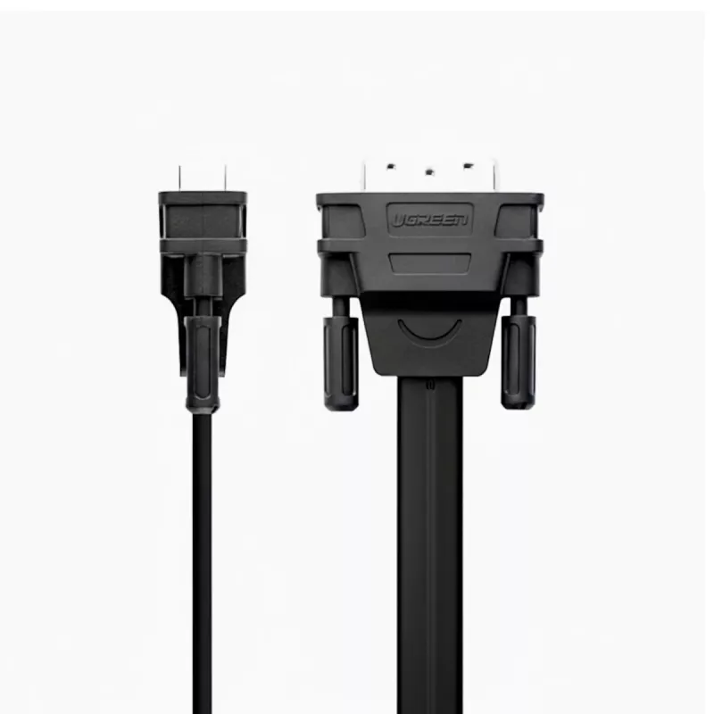 UGREEN DVI-D 24+1 į VGA aktyvus vaizdo adapteris (kištukas į lizdą) – juodas