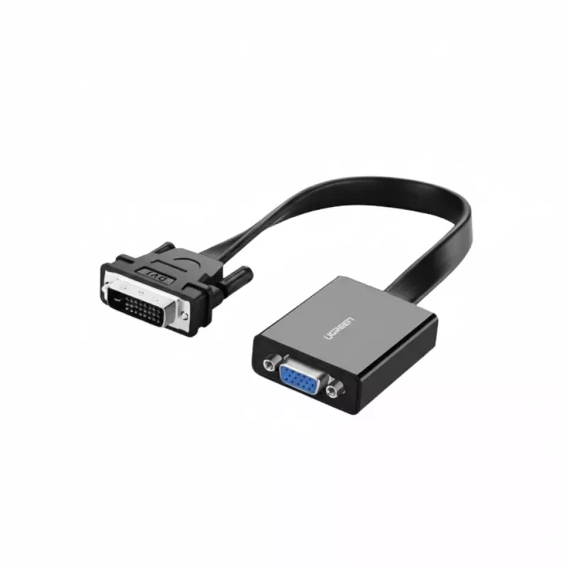 UGREEN DVI-D 24+1 į VGA aktyvus vaizdo adapteris (kištukas į lizdą) – juodas