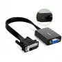 UGREEN DVI-D 24+1 į VGA aktyvus vaizdo adapteris (kištukas į lizdą) – juodas