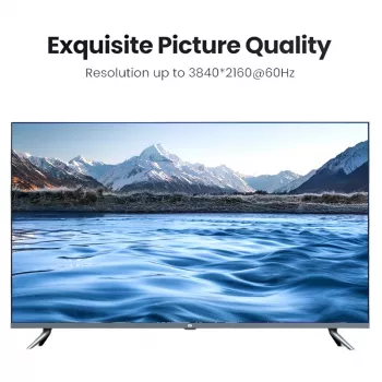 UGREEN HD101 HDMI 2.0 laidas 4K 60Hz 1m juodas-geltonas