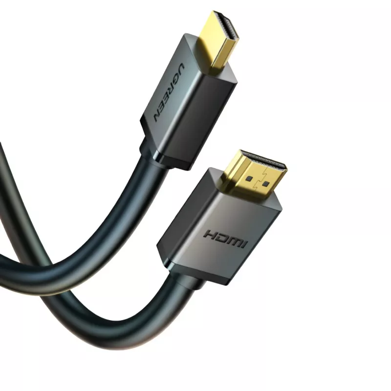 UGREEN HD104 HDMI 2.0 laidas 4K 60Hz HDR 18Gbps, vyras į vyrą, 10m, juodas