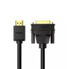 UGREEN HD106 HDMI–DVI laidas, 2 m, juodas, 1080p, auksuoti kontaktai, triguba ekranuotė