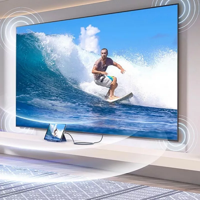 UGREEN HD164 Micro HDMI į HDMI 2.1 laidas 8K 1m Pilka