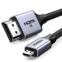 UGREEN HD164 Micro HDMI į HDMI 2.1 laidas 8K 1m Pilka