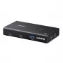 UGREEN HDMI 2.0 KVM Switch 2-In-1 Out, 2 kompiuteriai 1 monitorius, 4K@60Hz, 3 prievadų USB 2.0 Hub, mygtukas ir karštųjų klavišų perjungimas, aliuminio lydinys, HDCP 2.2, HDR10