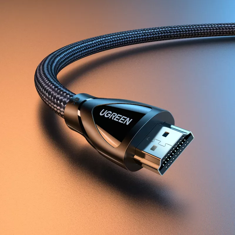 UGREEN HDMI 2.1 laidas vyras-vyras 1m (8K@60Hz | 4K@120Hz) - juodas