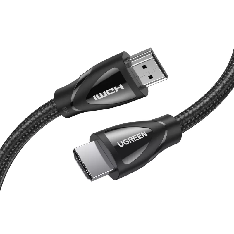 UGREEN HDMI 2.1 laidas vyras-vyras 1m (8K@60Hz | 4K@120Hz) - juodas