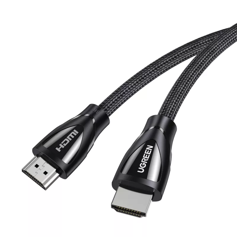 UGREEN HDMI 2.1 laidas vyras-vyras 1m (8K@60Hz | 4K@120Hz) - juodas