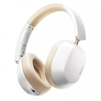 UGREEN HiTune Max 5C belaidės ausinės per ausis, hibridinis ANC, Bluetooth 5.4, 40 mm tvarkyklės, 40 val. baterija - smėlio spalvos