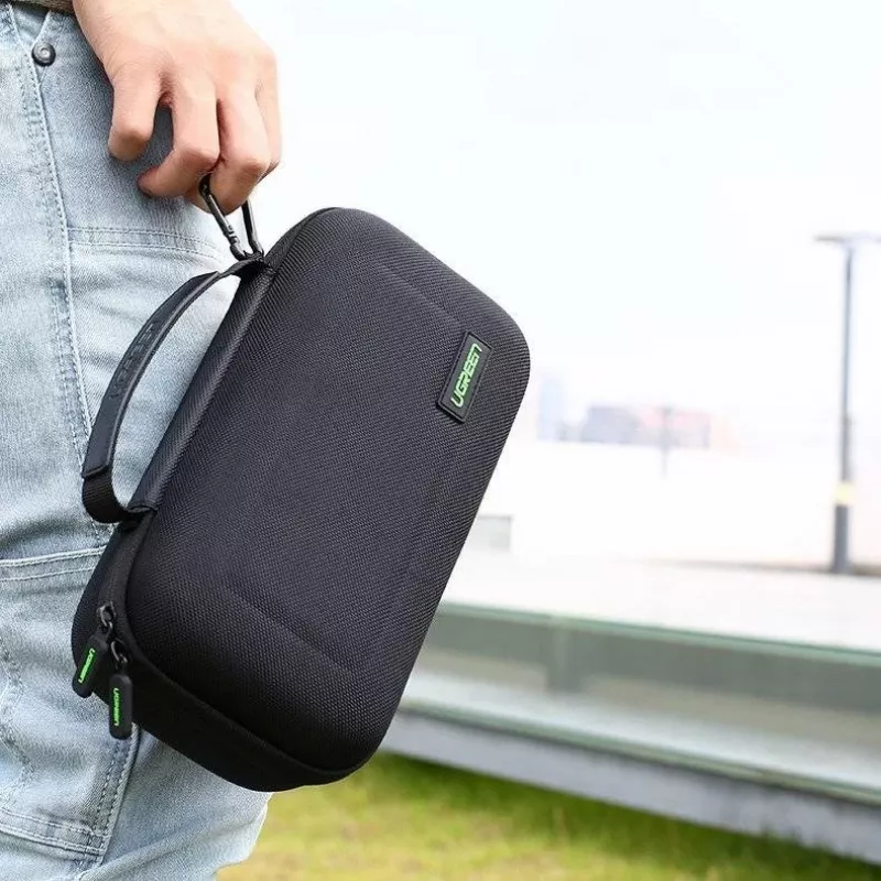 UGREEN LP145 apsauginis dėklas Nintendo Switch, EVA kietas korpusas, Oxford juodos spalvos