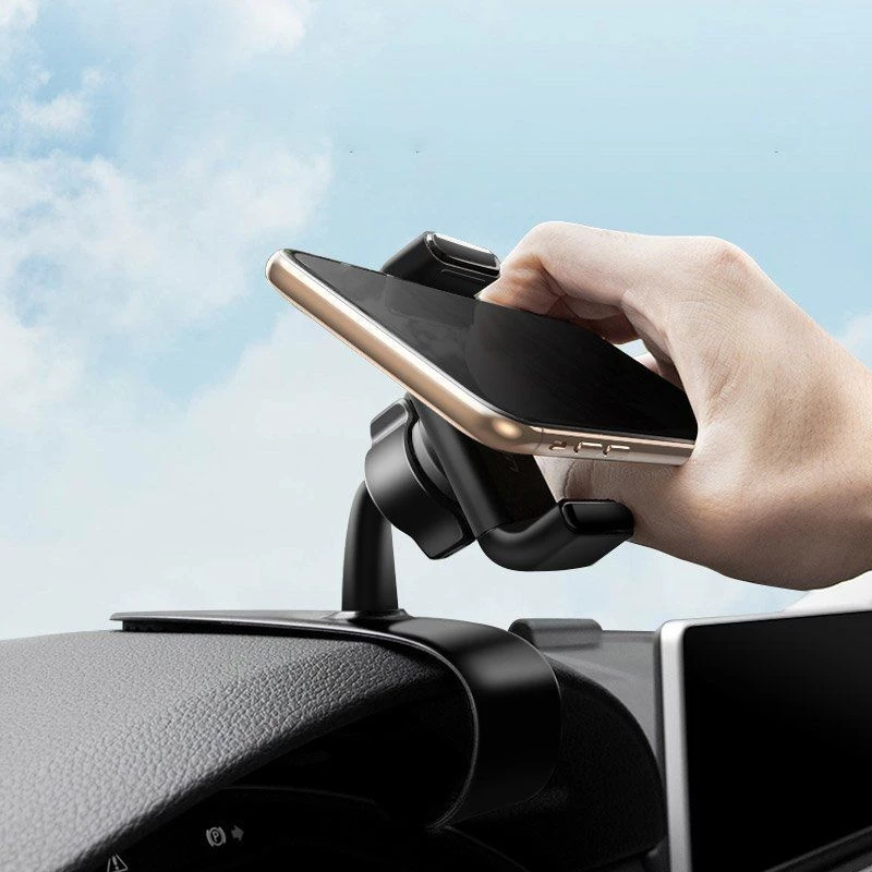 UGREEN LP189 60796 Automobilinis telefono laikiklis su prietaisų skydelio sagtimi - Juoda