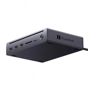 UGREEN Maxidok 10-in-1 Thunderbolt 5 Docking Station su 8K trigubu ekranu ir 140W galia