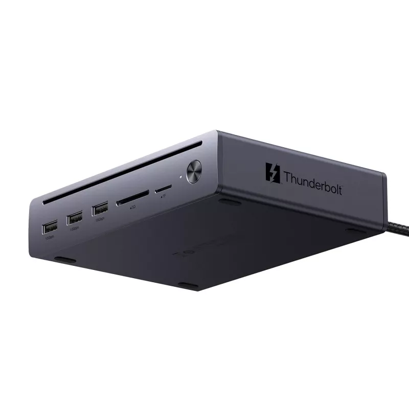 UGREEN Maxidok 10-in-1 Thunderbolt 5 Docking Station su 8K trigubu ekranu ir 140W galia
