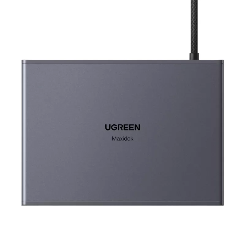 UGREEN Maxidok 10-in-1 Thunderbolt 5 Docking Station su 8K trigubu ekranu ir 140W galia
