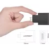 UGREEN Micro HDMI vyriškas į HDMI moterišką adapteris – 4K@60Hz, auksu padengtas, juodas