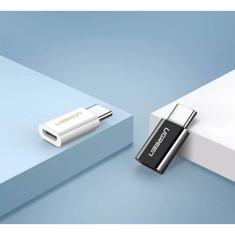 UGREEN Micro USB į USB-C adapteris juodas (30391)