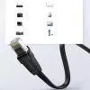 UGREEN NW102 Cat6 Flat Ethernet Network Cable 8m - Black