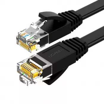 UGREEN NW102 Cat6 Flat Ethernet Network Cable 8m - Black