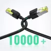 UGREEN NW150 Cat 7 Ethernet kabelis 1m - Juodas