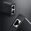 UGREEN RJ45 Splitter Adapter 2 vnt. (juoda) - Ethernet tinklo daliklis, 1x RJ45 kištukas į 2x RJ45 lizdus, 100Mbps, Cat5/Cat5e/Cat6 suderinamas, pasyvus, Plug & Play