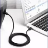 UGREEN US135 USB 2.0 A-B laidas, auksuoti kontaktai, 2 m, juodas