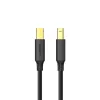 UGREEN US135 USB 2.0 A-B laidas, auksuoti kontaktai, 2 m, juodas