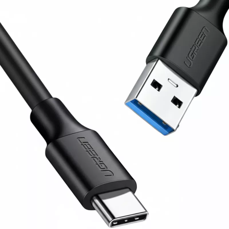UGREEN US184 USB-A į USB-C 3.0 laidas, 2 m, juodos spalvos