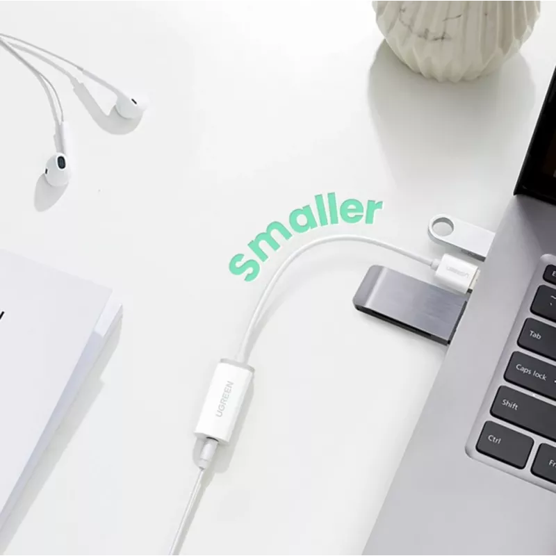 UGREEN US288 USB-A į USB-C laidas QC 3.0 3A 1m Baltas