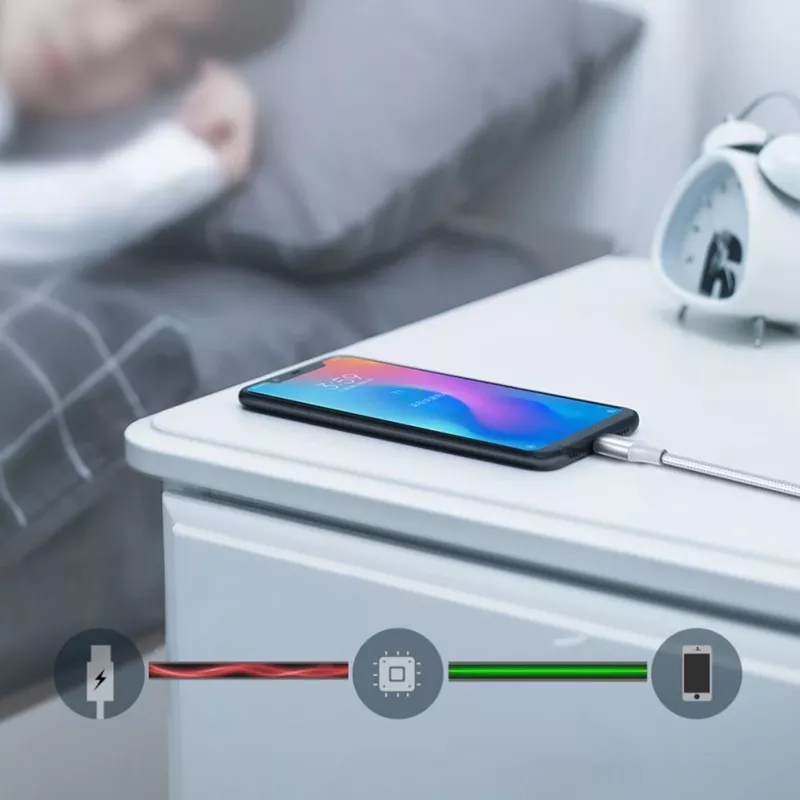 UGREEN US288 USB-A į USB-C laidas QC 3.0 3A 1m Baltas