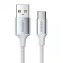 UGREEN US288 USB-A į USB-C laidas QC 3.0 3A 1m Baltas