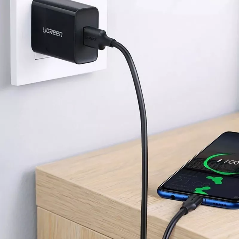 UGREEN US289 Micro USB / USB-A Laidas 0,25m - Juodas