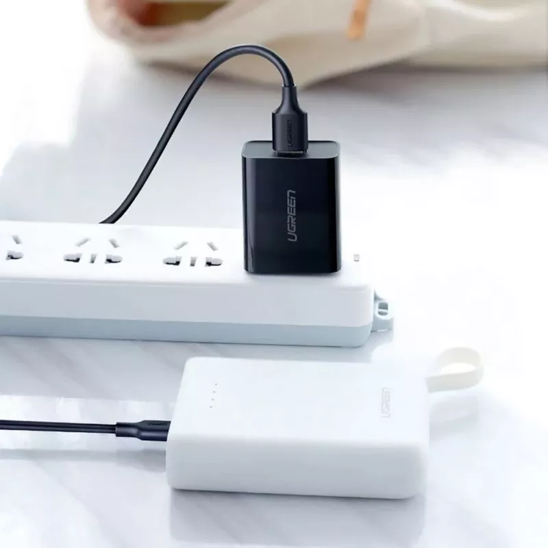 UGREEN US289 Micro USB / USB-A Laidas 0,25m - Juodas